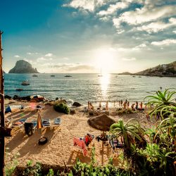 View of Cala d'Hort Beach, Ibiza